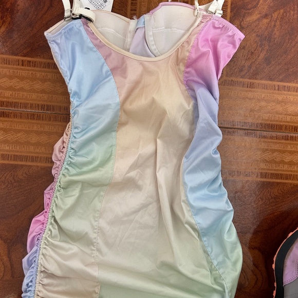 X Revolve OW Intimates NWT Freja Bra Dress Size Small in Rainbow - Picture 5 of 6